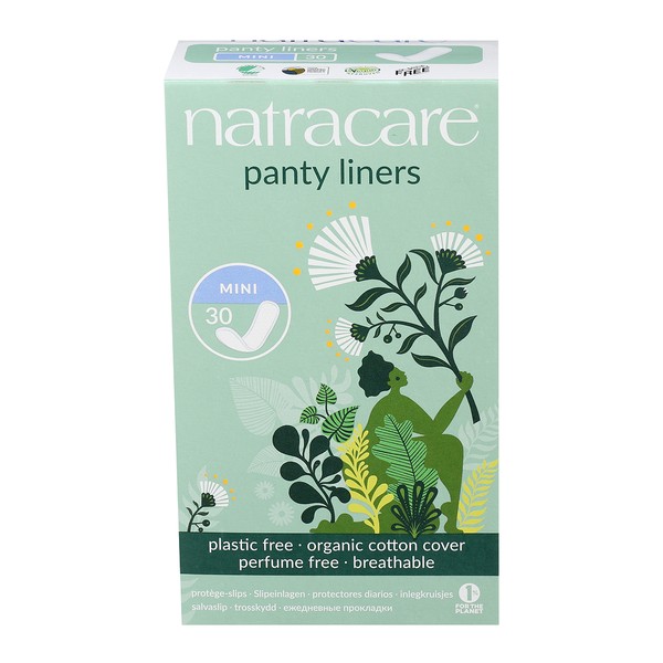 NatraCare Organic Mini Panty Liners 30 Liners