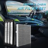 Engine Cabin Air Filter Replacement Kit CA12050 & CF11182 Compatible