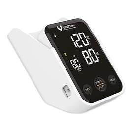 VitalCare | Baumanómetro Digital de Brazo C02 | Multiusuario con Resultados por Voz + Indicador OMS | Medición Precisa y Fácil para 2 Personas