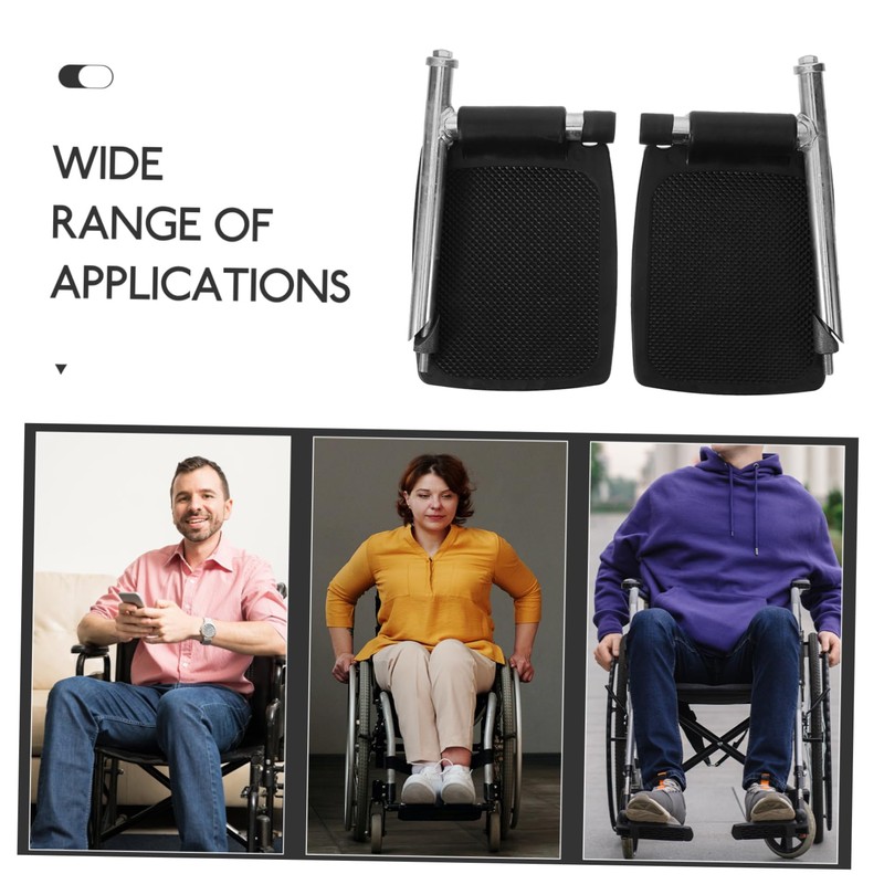 Outanaya Replaceable Wheelchair Footrests Leg Rest Parts Durable Thickened Design