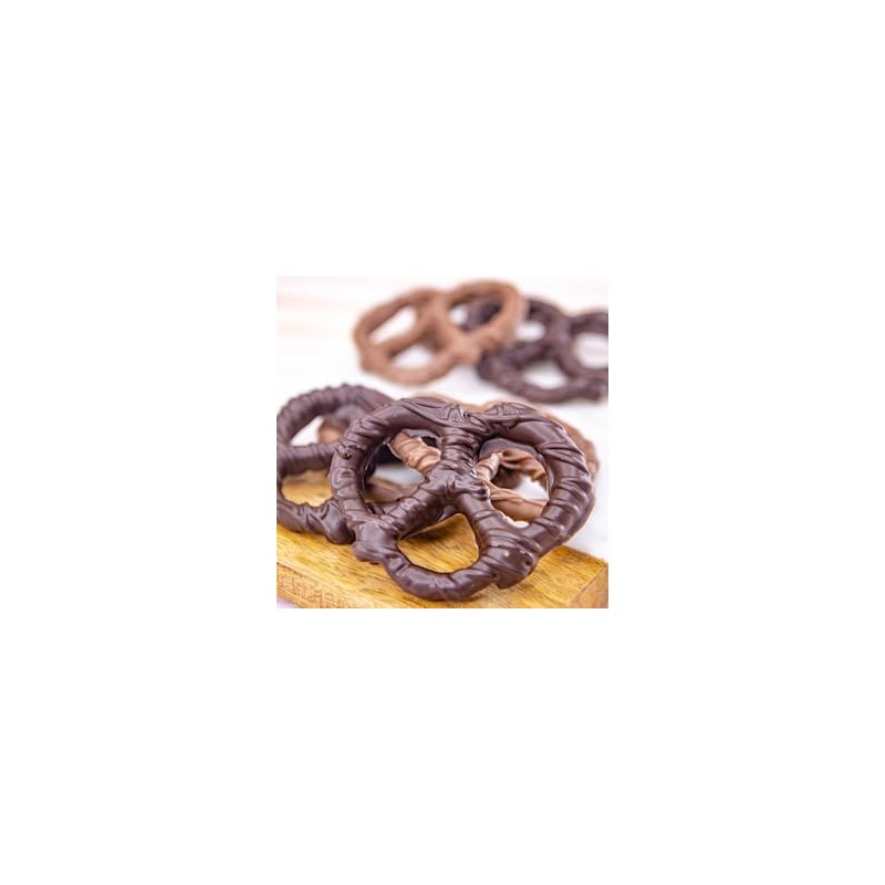 Wockenfuss Candies Chocolate Pretzels - Milk & Dark - 1lb