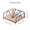 Napkin Holder for Tables, Flat Serviette Holder with Weighted Arm
