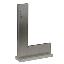 CNC QUALITÄT Precision Try Square 100 x 70 mm - Stainless Steel Control Angle - Accuracy DIN 875/2