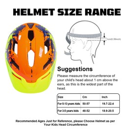 Kids Helmet, Children Bike Helmet for 3-13 Years Old Boys Girls Toddler Helmet Adjustable Kids Helmet for Cycling Scooter Skating