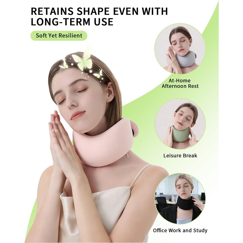 Unisex Foam Cervical Collar,Neck Brace for Sleeping,Relieve Neck Pressure,Suitable for