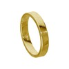 Gold Plated Sterling Silver 4mm Flat Wedding Band Ring Size