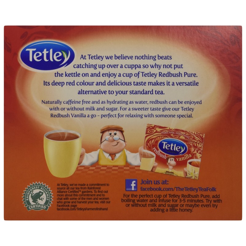 Tetley Redbush Tea Bags, 80 each
