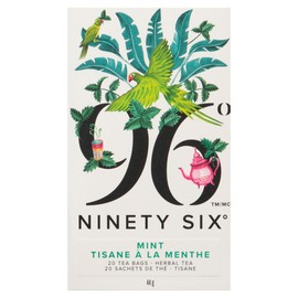 96° Mint Tea - 20 Pyramid Tea Bags, Individually Wrapped, Refreshing, Sweet and Cooling, Biodegradable Plant-Based Bags