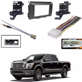 METRA Double DIN Car Radio In-Dash Stereo Install Kit for Nissan Titan 2016-2019