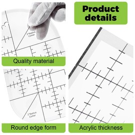Curved Corner Cutter, Acrylic Sewing Curved Corner Cutter Ruler, Patchwork Ruler, Quilting Template Ruler, Sewing Patchwork Ruler, Sewing Stencil Patchwork Tool, DIY Sewing Accessories, Patchwork