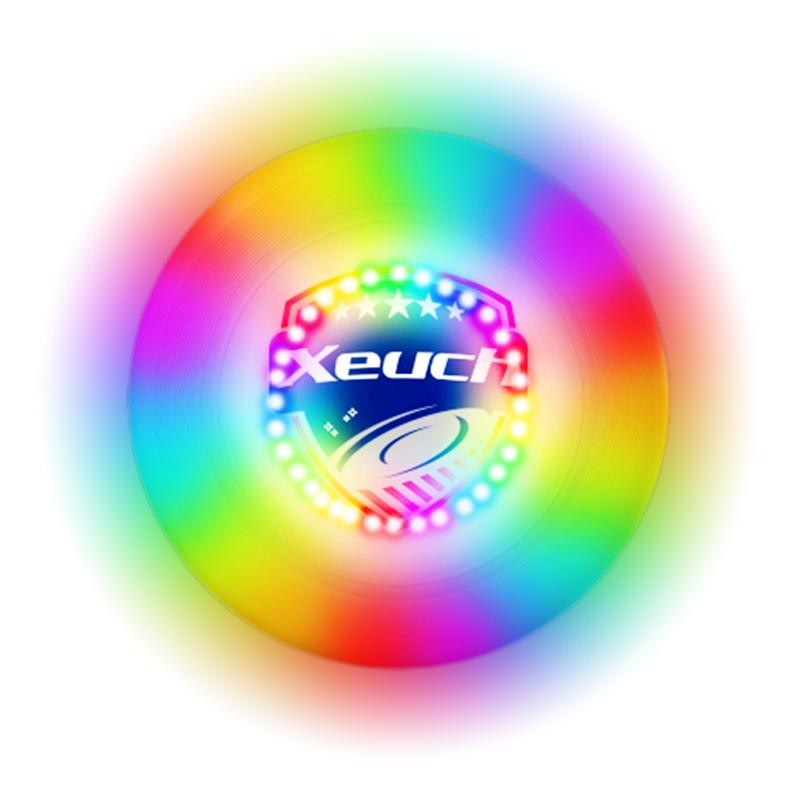 Disc golf,Glow Frisbee with 30 RGB LEDs, 16 Light Modes