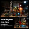 Brixelion Doomsday Building Set, Modular Building Blocks with Lighting, Car,