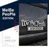 We The People Car Emblem 2Pack, Premium 3D Metal Vehicle