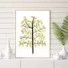 Poster A4 Scandinavian Trees Plants Stylish Interior No Frame (Poster