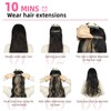 [NEW IN] Vigorous Clip in Hair Extensions Long Wavy Synthetic