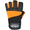 Prime fingerless workout gym weight training bodybuilding foam padded leather