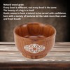 Wooden Rice Bowl Jujube Wood Anti Scald Exquisite Elegant Round
