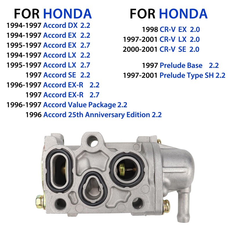 Iac Idle Air Control Valve for 1994-1997 Honda Accord 2.2