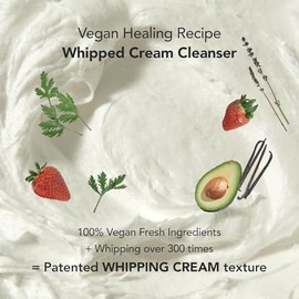 WHIPPED Limpiador facial en crema de higo + manteca de karité, para piel seca, limpiador hidratante, niacinamida, ácido hialurónico, ceramida, cuidado