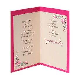 American Greetings Valentines Day Card for Girlfriend (Completely Crazy About You)