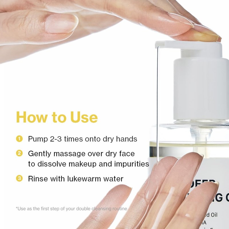 YUMU Coix Seed Deep Pore Cleansing Oil, Vitamin E, BHA,