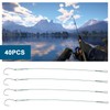 Create idea 40PCS Fishing Hooks with Barbed Hooks Length 200mm