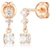 Canal 15113-615-3114-00-00 4°C K10 Pink Gold Earrings, pink gold
