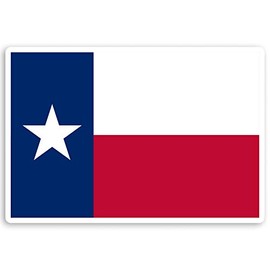 2 x 10cm Texas US State Flag Vinyl Stickers America USA Luggage Sticker #30254 (10cm Wide)