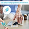 Wenrecu Personal Pill Dispenser, Portable Pill Taker Remover, 3Pcs Medication