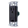 Panasonic WTL11313MB Embedded Ground Outlet with Metal Frame, Matte Black