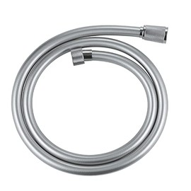 GROHE VitalioFlex Silver TwistStop - Smooth Shower Hose 1.25 m (Tensile Strength 50 kg, Pressure Resistance Up to 5 Bar, Heat Resistance 70°C, Universal Connection G 1/2" x 1/2"), Chrome, 22112000