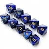 Yourandoll 10pcs Polyhedral Dice D8 Dice 8-Sided Dice for Table