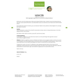 Sanct Bernhard Lactase Tabs 5,000 FCC Units 150 Tabs