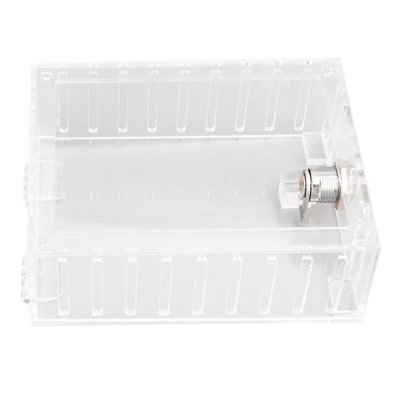 Thermostat Lock Box Transparent Acrylic Universal Clear Cover with 2