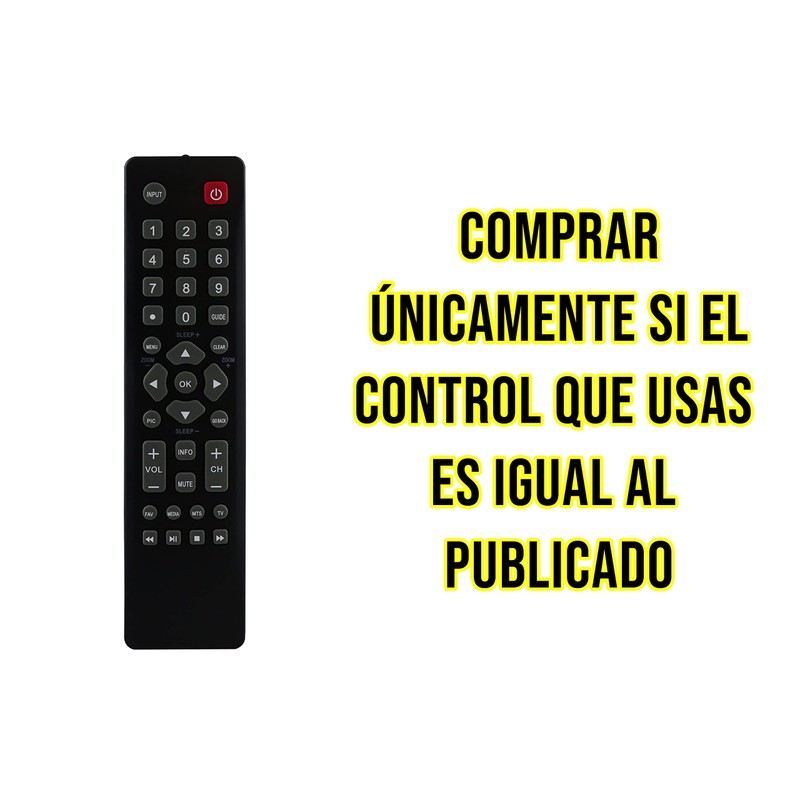 LIDERT Control Compatible con HKPRO Y ATVIO L32hdm12 Pantalla Led