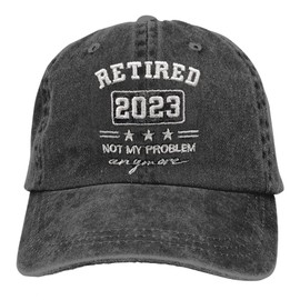 2025 Retirement Gift for Men, Embroidered Retired 2025 Not My Problem Anymore Baseball Cap Vintage Dad Hat
