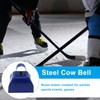 suiwotin 6 Pack Metal Cowbells with Handle, 3 Inch Loud