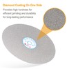 sourcing map Diamond Flat Lap Disc 6" x 1/2" Arbor