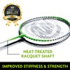 Badminton Net Rackets Shuttlecocks Combo Set - Portable & Instant