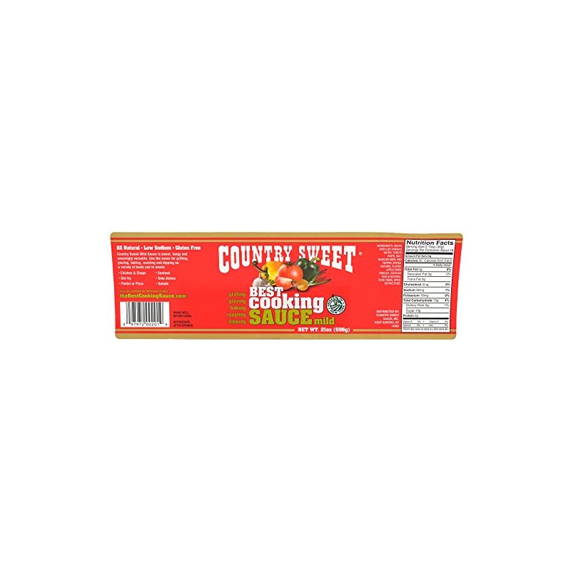 Country Sweet Sauce - Premium Cooking and Finishing Sauce (Mild,