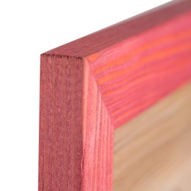 Rustic Wooden Poster Picture Frame 12x18 - Natural Solid Eco Distressed Wood for Wall Mounting Photo Frame - Red