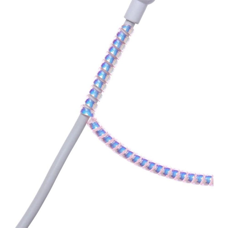Spiral Cable Protector,Chargers Data Cable Protect Sleeve,Headphone Cable Saver for