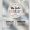 HSNBT Kids Bathroom Door Decor, Boho Children's Toilet Wall Hanging