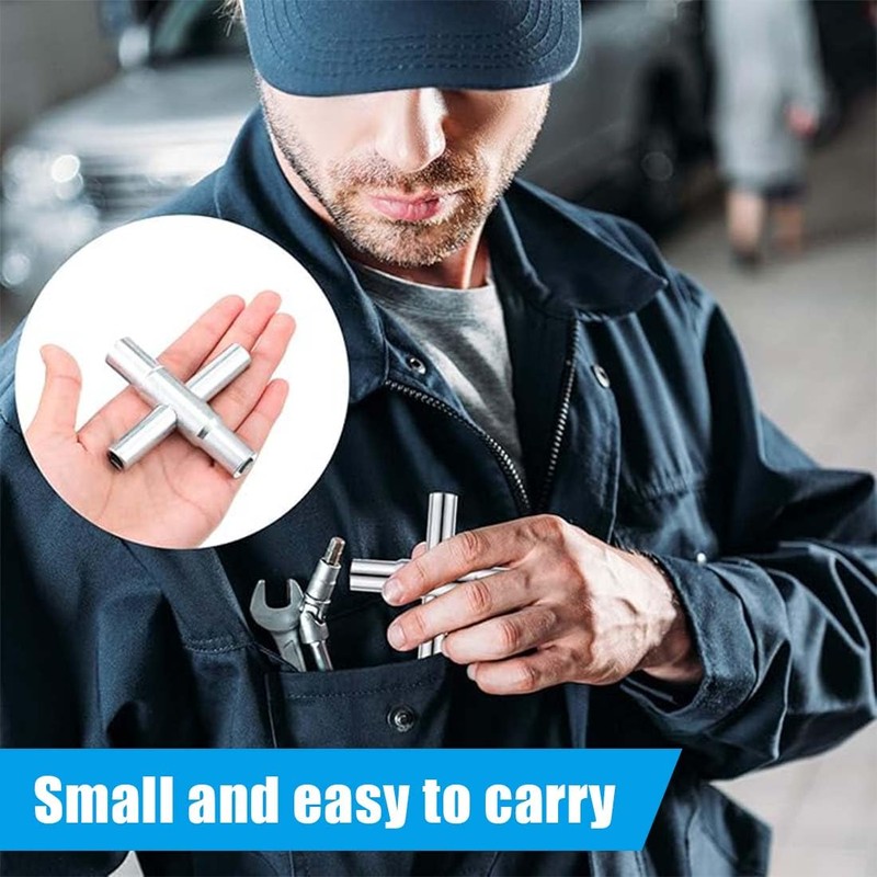 XURJUMI Square Key, 4-Way Inner Dimensions 6.5 mm / 7