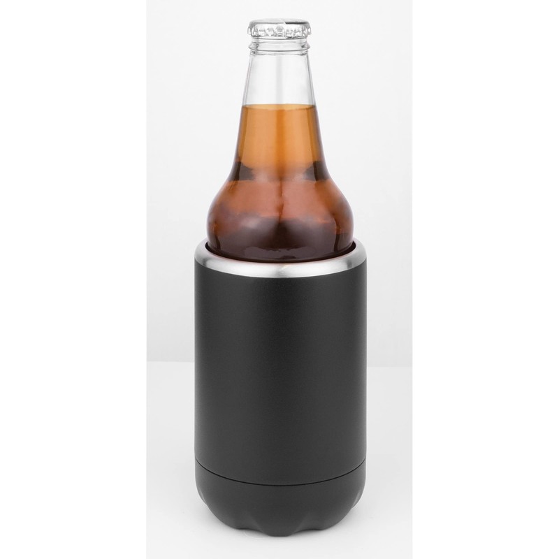 Avanti Double Wall Insulated Can and Stubbie Holder, Black