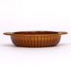 Maruyoshitouki Pottery M4782 Gratin Plate, Standing Round Brown, L