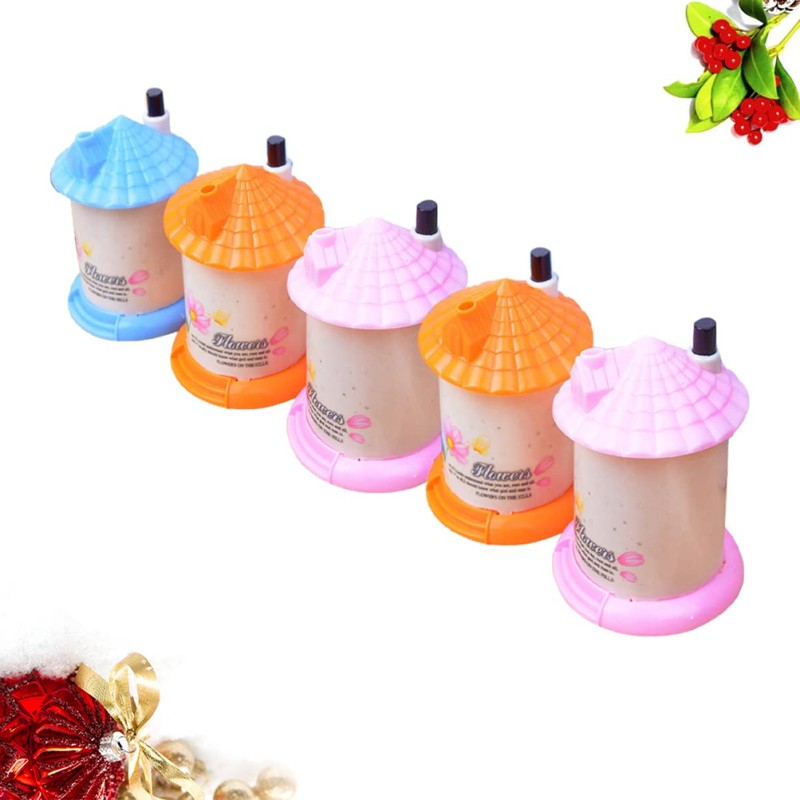 iplusmile 5Pcs Creative House Shaped Toothpick Dispenser Automatic Toothpick Holder