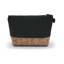 Leon By Bers Cosmetic Make-Up Bag, Toiletry Bag, Cotton Makeup Bag, Cosmetic Bag, Cork / black, Cosmetic bag