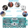Yuentoen 20-Piece Thread Cutter Set, Alloy Steel Thread Cutting Set,