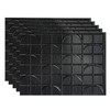 FASÄDE Crescent Decorative Vinyl Backsplash Panel in Brushed Onyx (5